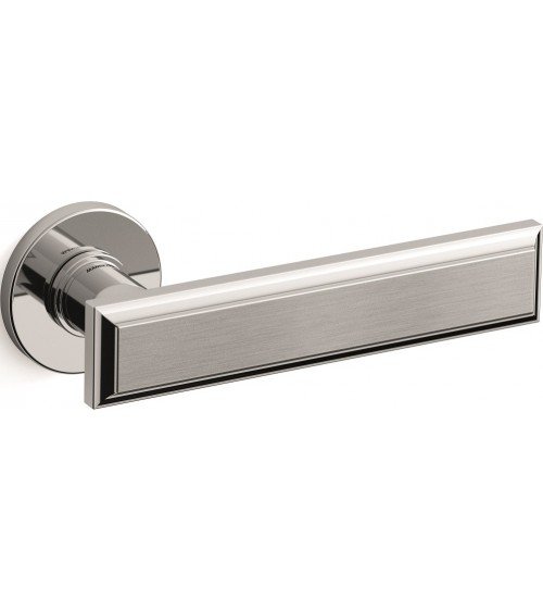 Puxador de porta cromado acetinado Mandelli Kuki design