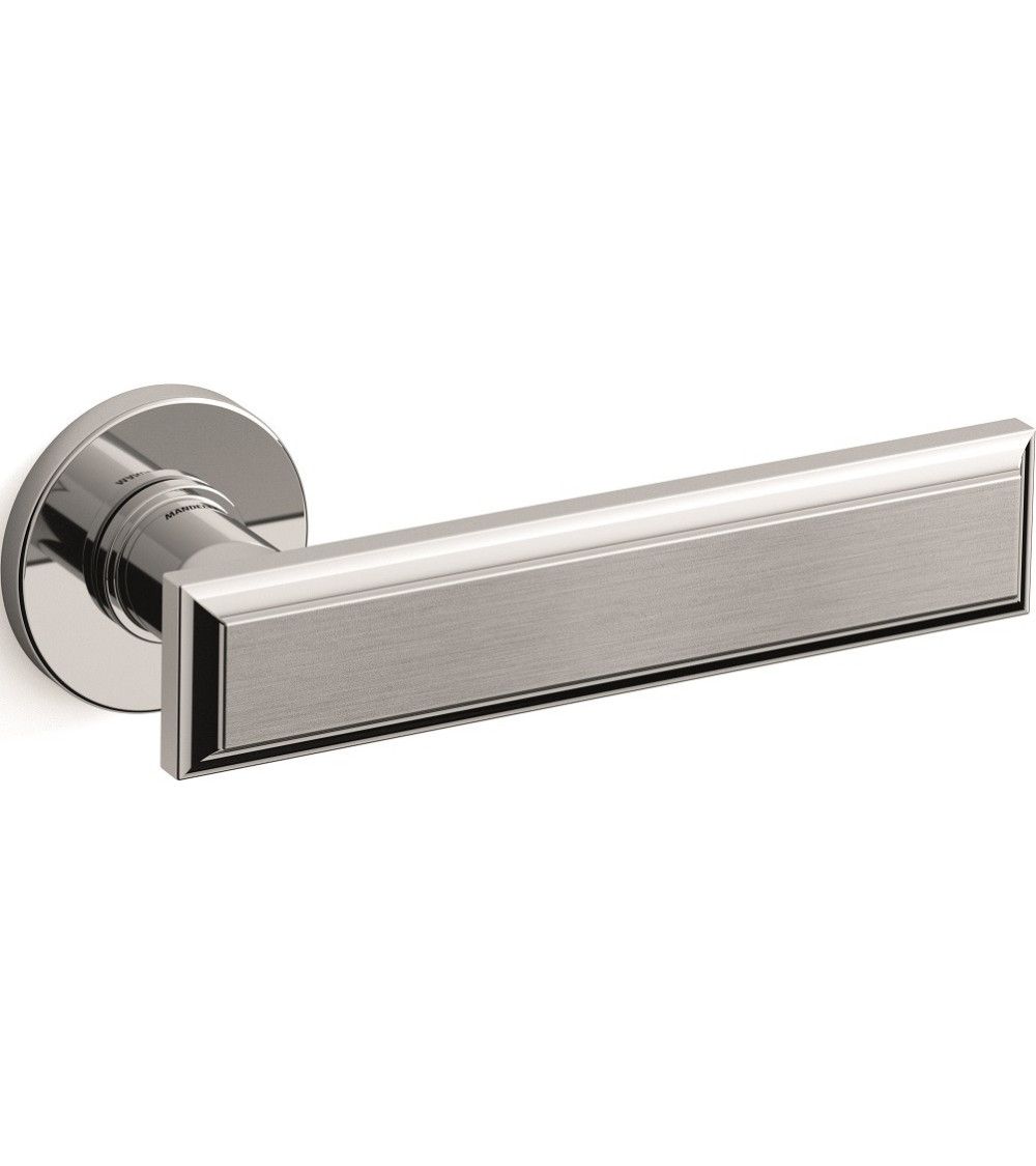 Puxador de porta cromado acetinado Mandelli Kuki design