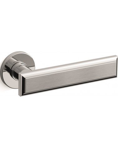 Puxador de porta cromado acetinado Mandelli Kuki design
