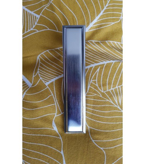 Puxador de porta cromado acetinado Mandelli Kuki design