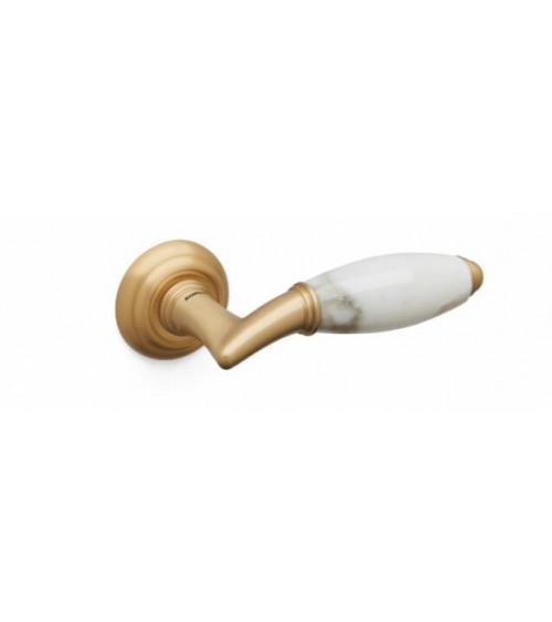 Puxador de porta dourado acetinado Mandelli Paros puxador design