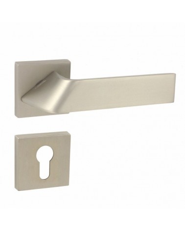 Puxador de porta Buzz QR com roseta chave I - ferragens design