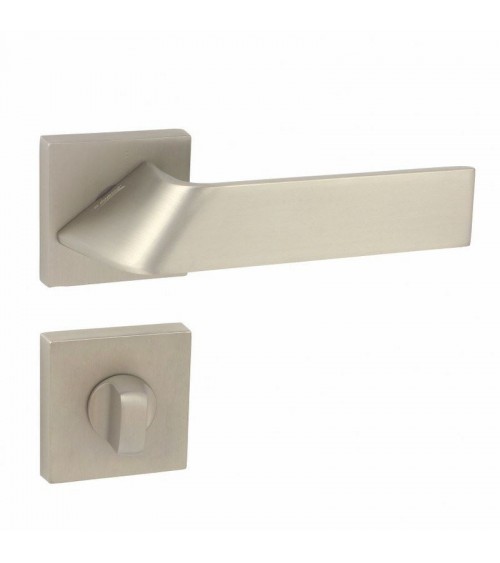 Puxador de porta Buzz QR com roseta chave WC - ferragens design