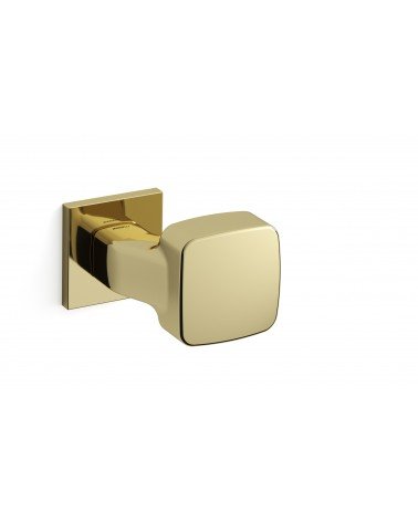 Botão de porta ouro polido Mandelli Carrè puxador design
