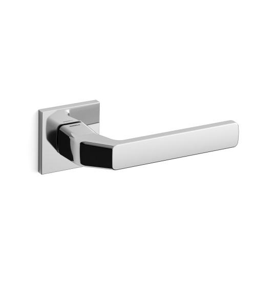 Puxador de porta cromado polido Mandelli Fenix ferragens design