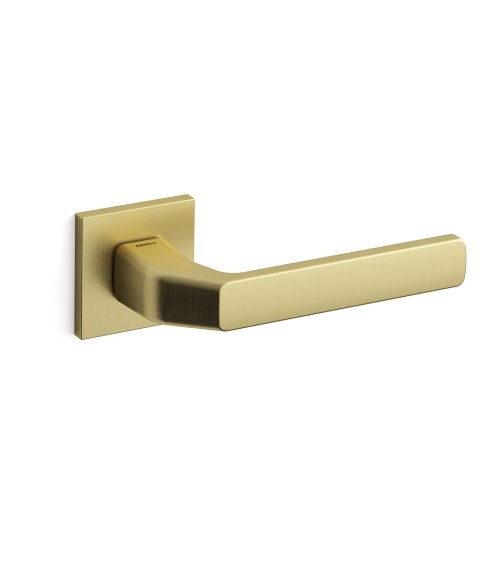 Puxador de porta dourado mate Mandelli Fenix ferragens design