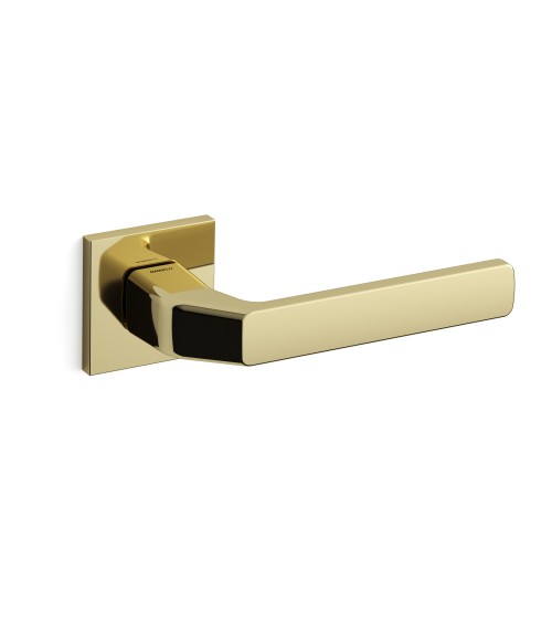 Puxador de porta ouro polido Mandelli Fenix ferragens design