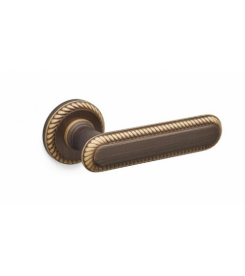 Puxador de porta bronze esculpido Mandelli Coco design