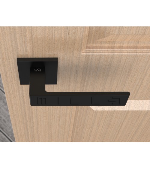Puxador de porta preto Apollo puxador design