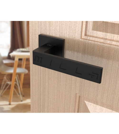 Puxador de porta preto Apollo puxador design