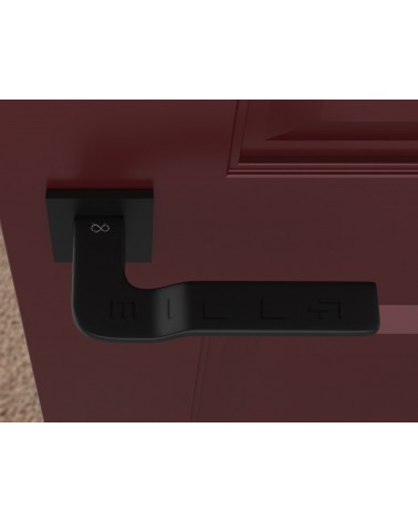 Puxador de Porta Futurista LINE BALI puxador design vista de cima montado numa porta 2
