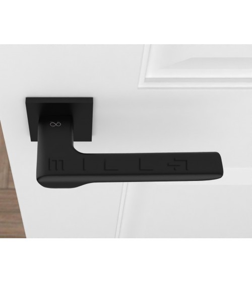 Puxador de porta preto LIGNE design