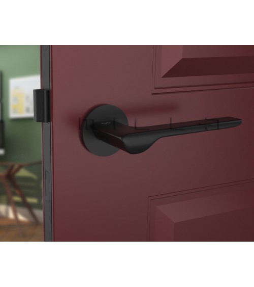Puxador de porta preto LIGNE design