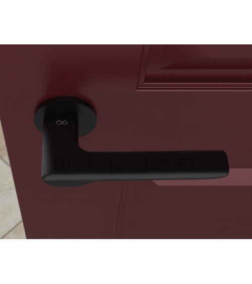 Puxador de porta preto LIGNE design
