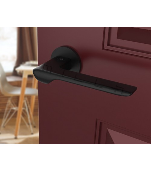 Puxador de porta preto LIGNE design