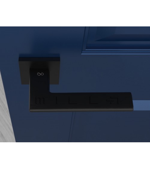 Puxador de porta preto Shark - design