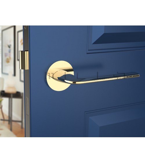 Puxador de porta dourado polido Stinger - design
