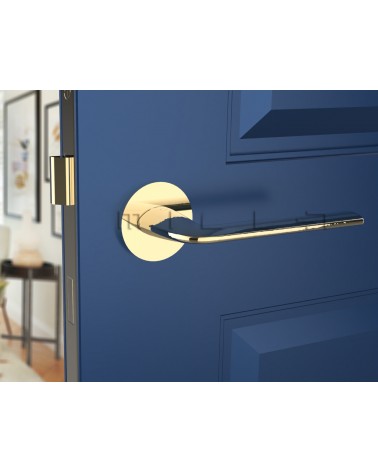 Puxador de porta dourado polido Stinger - puxador design