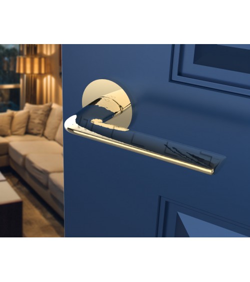 Puxador de porta dourado polido Stinger - design