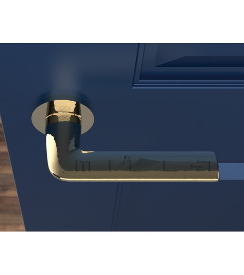 Puxador de porta dourado polido Stinger - design