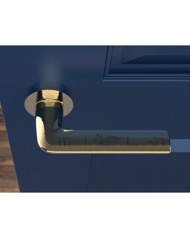 Puxador de porta dourado polido Stinger - puxador design
