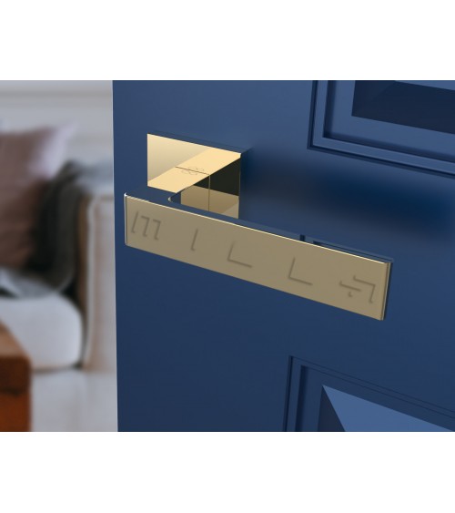 Puxador de porta ouro polido Apollo puxador design