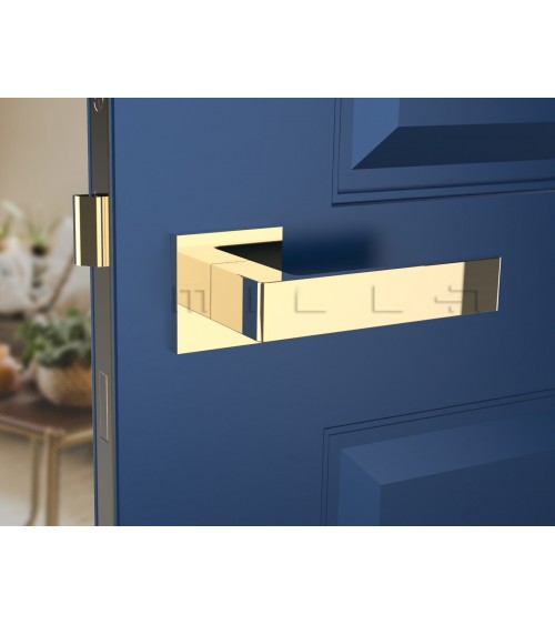 Puxador de porta ouro polido Apollo puxador design
