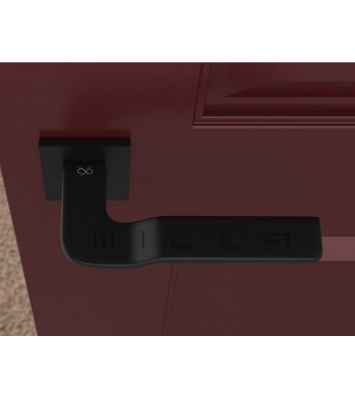 Puxador de porta preto LINE BALI ferragens de design