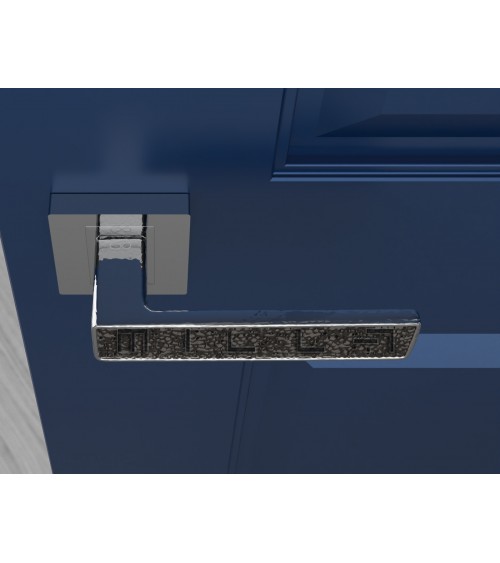 Puxador de porta cromado polido GLAMOUR ferragens design