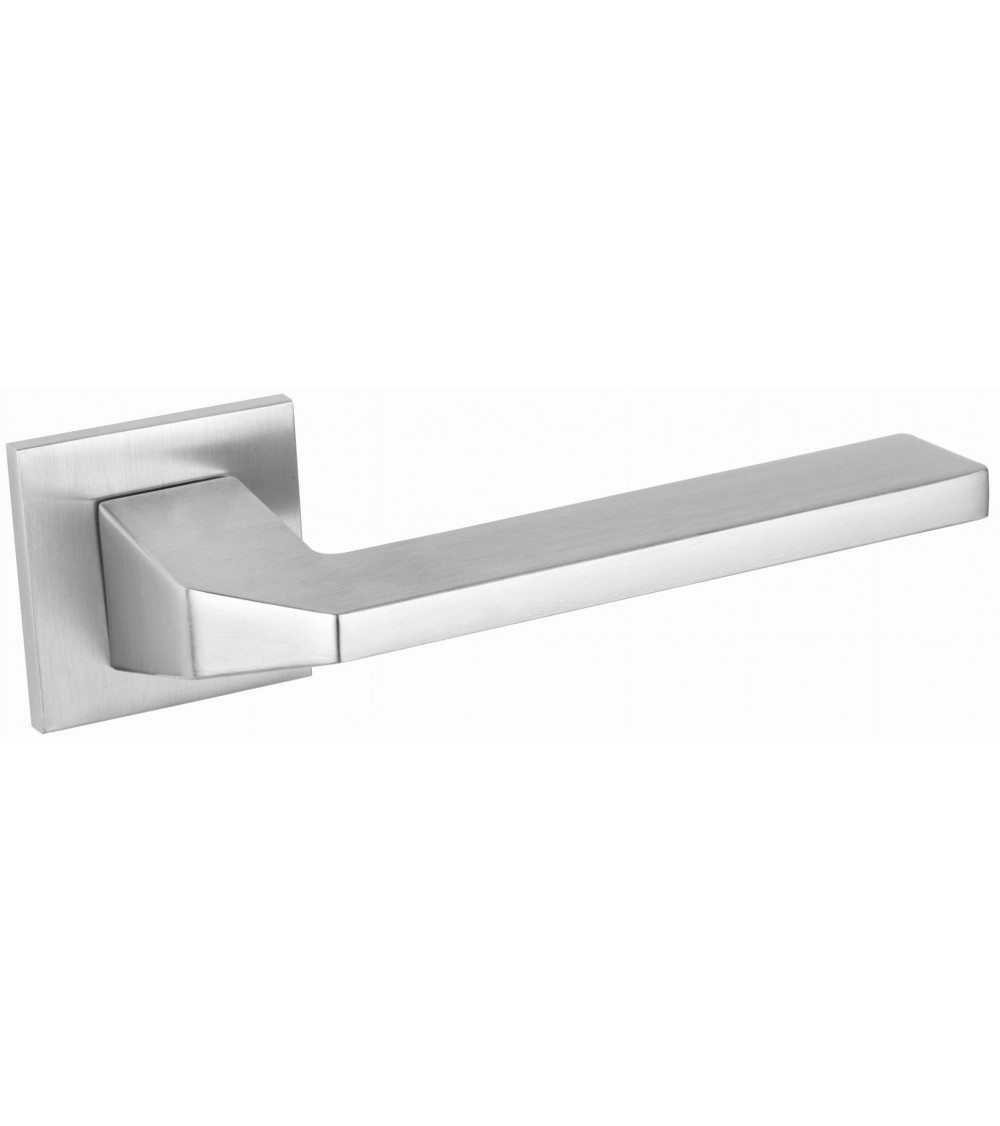 Puxador de porta cromado acetinado ETNA ferragens design