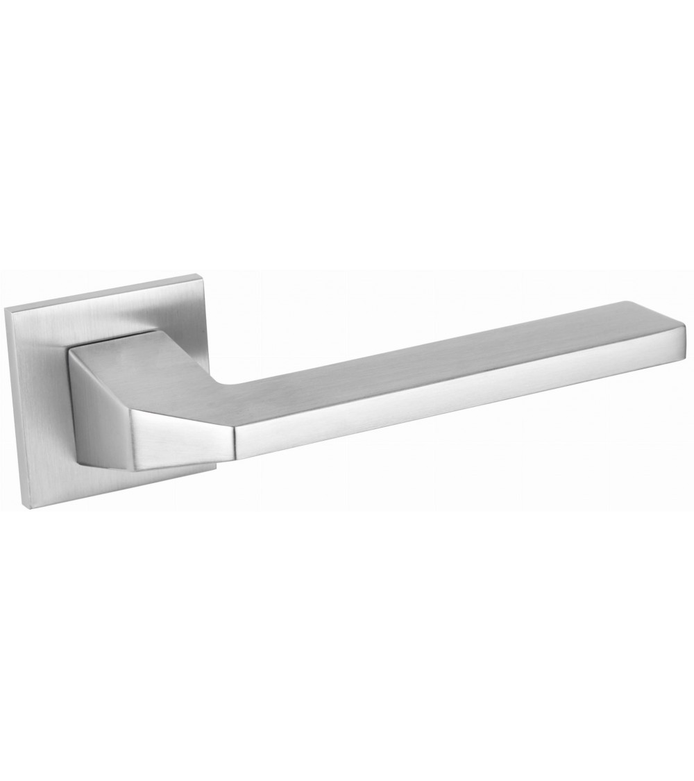 Puxador de porta cromado acetinado ETNA ferragens design