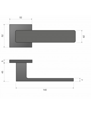 Puxador de Porta Cromado Polido Line Imperia - puxador design