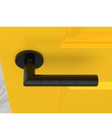 Puxador de Porta Preto Line Ronda Ronde - puxador design