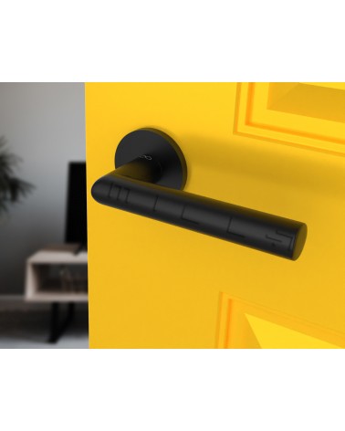 Puxador de Porta Preto Line Ronda Ronde - puxador design