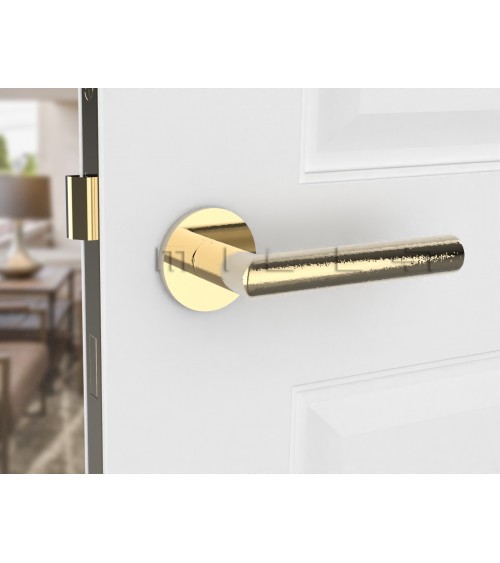 Puxador de Porta ouro polido Line Ronda Ronde - puxador design