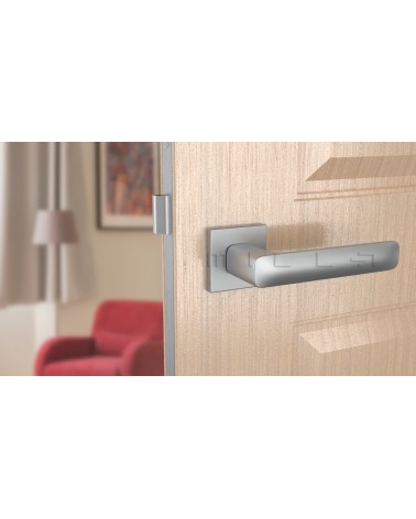 Puxador de Porta Chrome escovado Line STELLA Q - puxador design