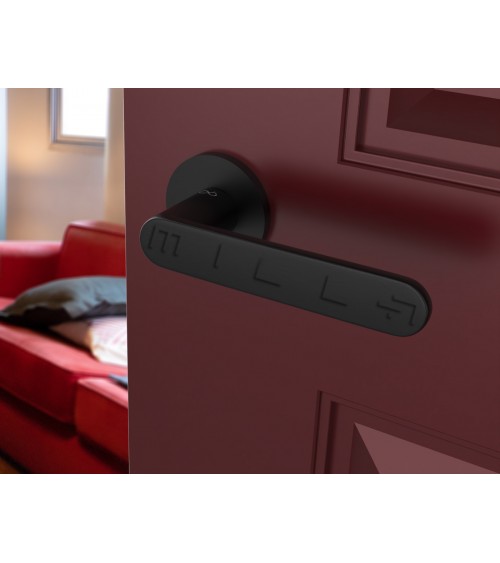 Puxador de porta preto Line Vénus puxador design