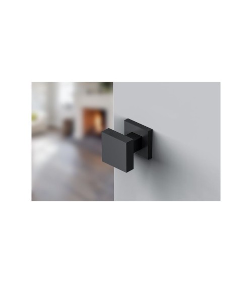 Botão de porta moderno CO AEGIS quadrado em zamak - puxador design