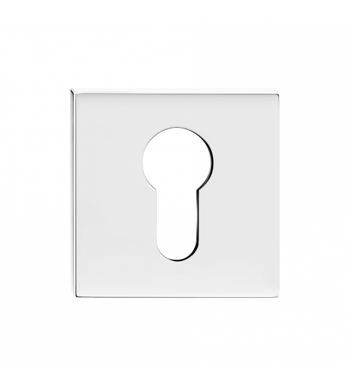 Escudete de porta clássica CO quadrada PZ - ferragens design