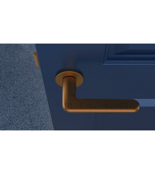 Puxador de porta em zamak LIRA puxador design cor 4