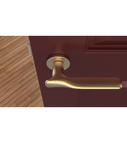 Puxador de porta em zamak ORCHIDE puxador design cor 3