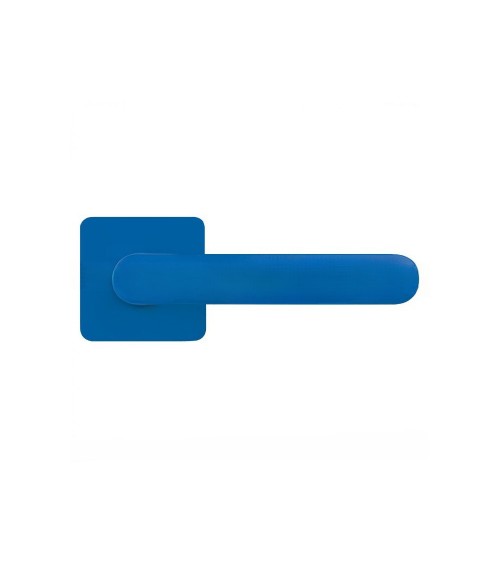 Puxador de porta na cor Azul Capri pôr do sol - Moon One Carré - puxador design