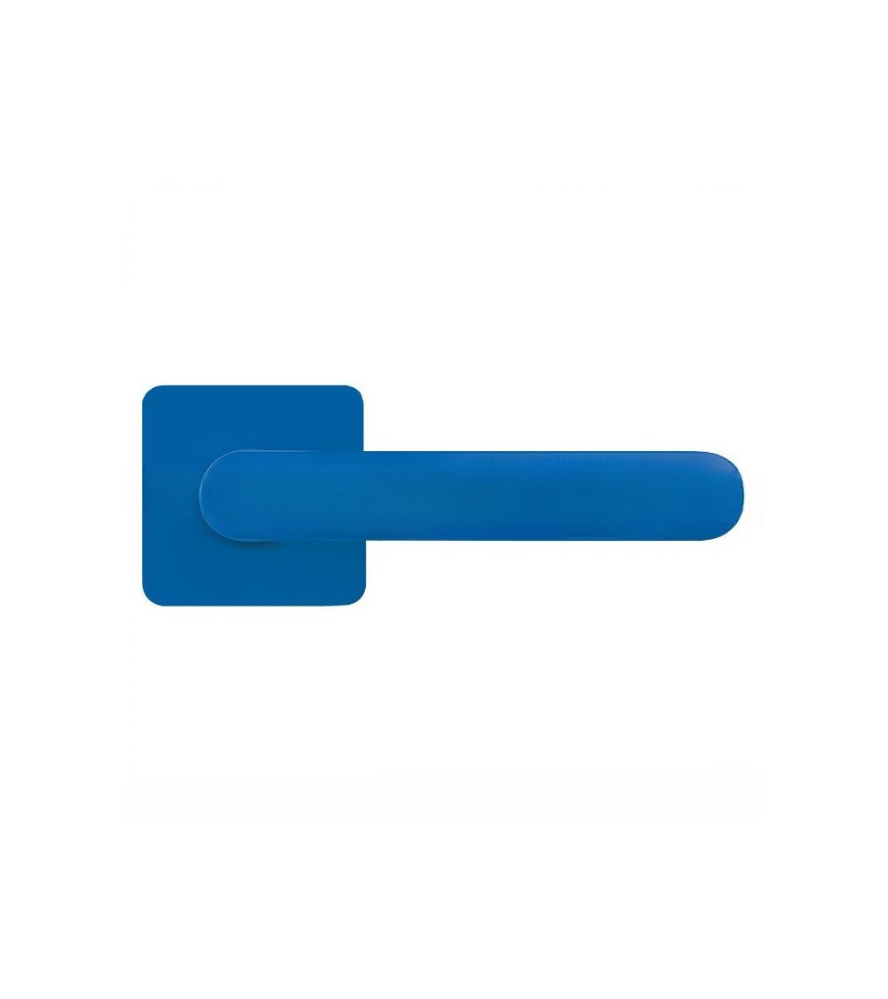 Puxador de porta na cor Azul Capri pôr do sol - Moon One Carré - puxador design