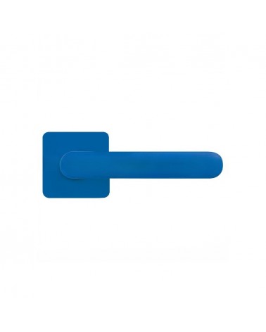 Puxador de porta na cor Azul Capri pôr do sol - Moon One Carré - puxador design
