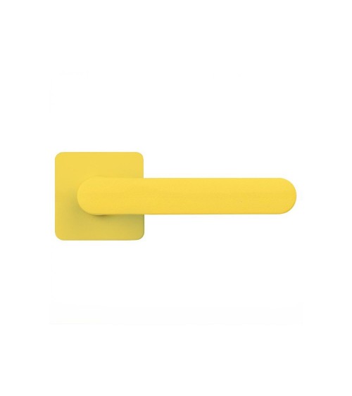 Puxador de porta na cor Amarelo Limão pôr do sol - Moon One Carré - puxador design