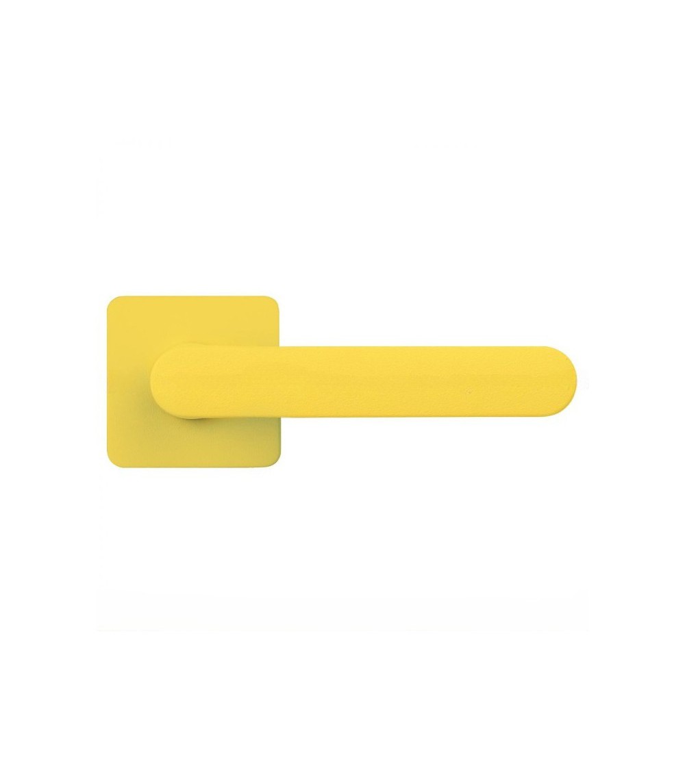 Puxador de porta na cor Amarelo Limão pôr do sol - Moon One Carré - puxador design