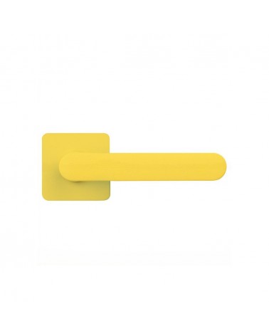 Puxador de porta na cor Amarelo Limão pôr do sol - Moon One Carré - puxador design