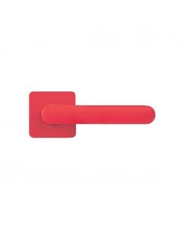 Puxador de porta na cor Vermelho Morango pôr do sol - Moon One Carré - puxador design