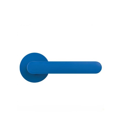 Puxador de porta na cor Azul Capri - Moon One Ronde - puxador design