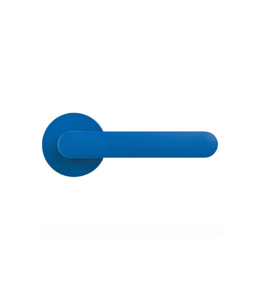 Puxador de porta na cor Azul Capri - Moon One Ronde - puxador design